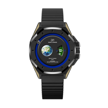 Daniel Gorman 2026 Magnetic Ball Watch – Brass Case & Sapphire Crystal – detail view
