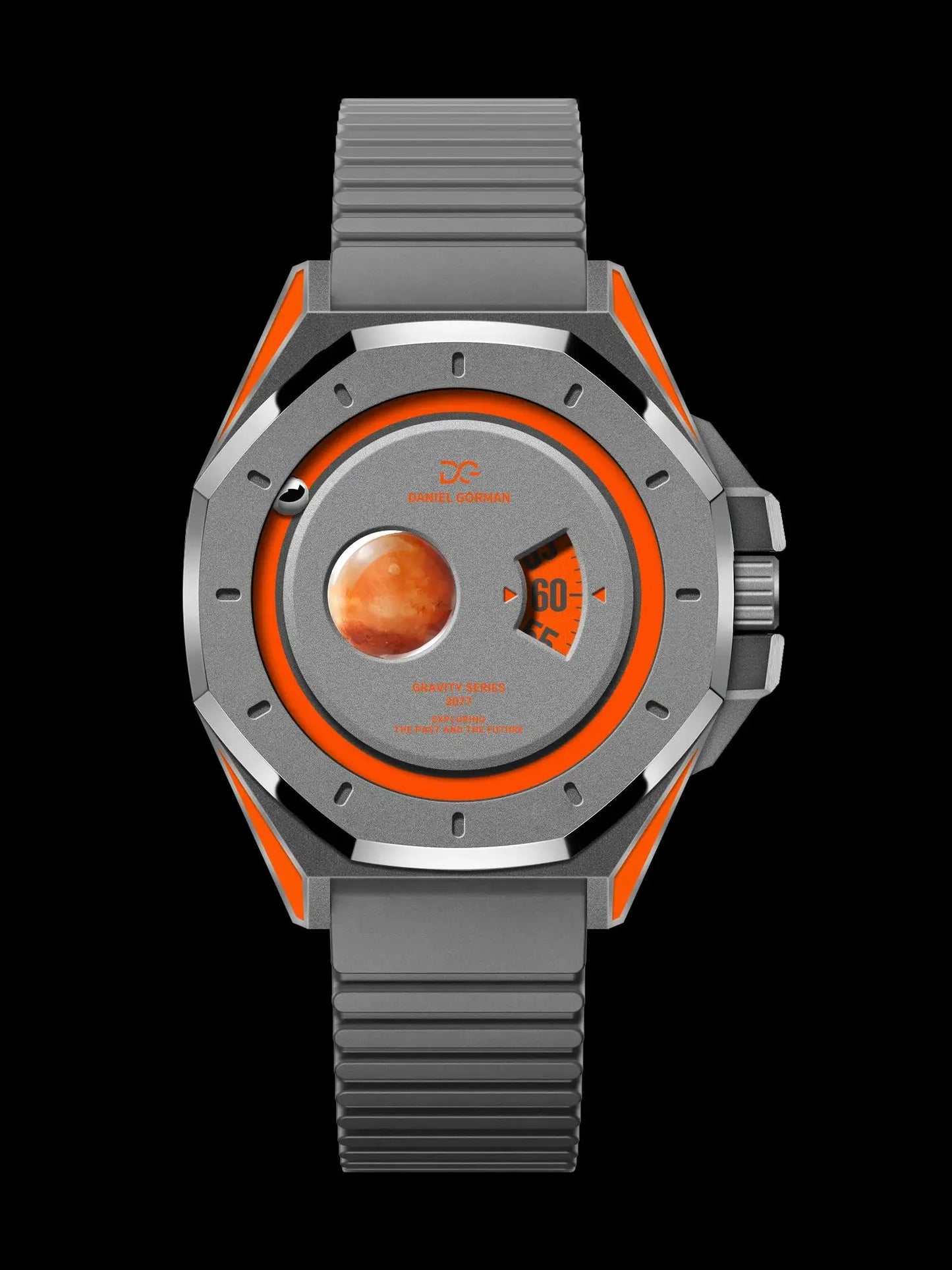 Đồng hồ mặt số nam châm, chất liệu vỏ bằng đồng thau, thiết kế năm 2026, kiểu dáng "hành tinh nam châm", máy quartz Nhật Bản, dây đeo có thể điều chỉnh.