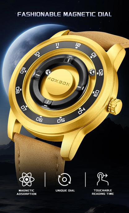 FOXBOX Floating Magnetic Ball Watch – Creative Free-Ball Display – detail view