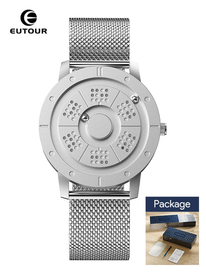 EUTOUR 2025 Magnetic Ball Watch – Unisex Quartz – detail view
