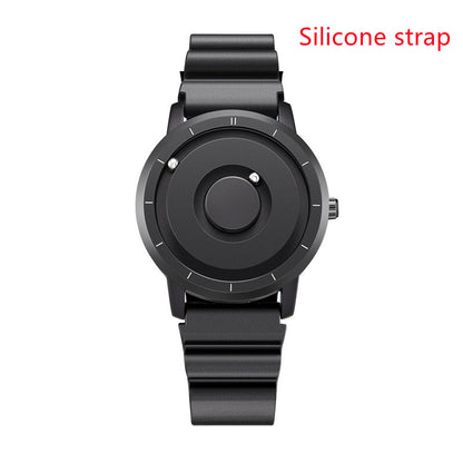 Simple & Stylish Magnetic Ball Watch – Clean Minimalist Design – detail view