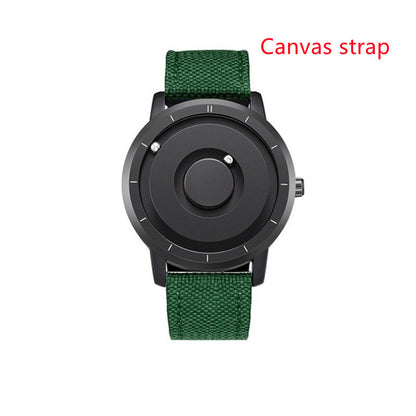 Simple & Stylish Magnetic Ball Watch – Clean Minimalist Design – detail view