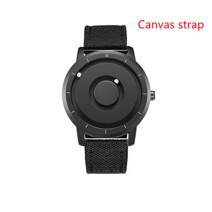 Simple & Stylish Magnetic Ball Watch – Clean Minimalist Design – detail view