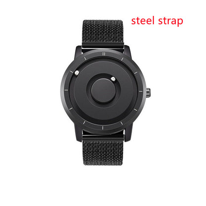 Simple & Stylish Magnetic Ball Watch – Clean Minimalist Design – dial close-up