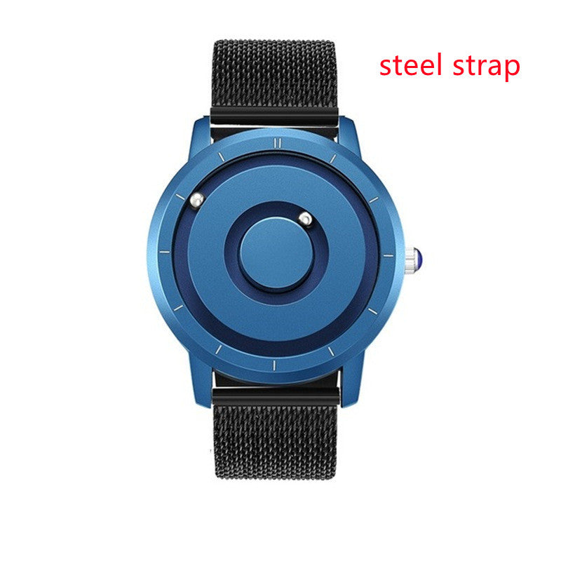 Simple & Stylish Magnetic Ball Watch – Clean Minimalist Design – detail view