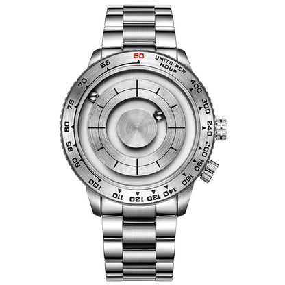 EOEO Magnetic Ball Watch – Genuine Leather – front view