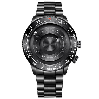EOEO Magnetic Ball Watch – Genuine Leather – detail view