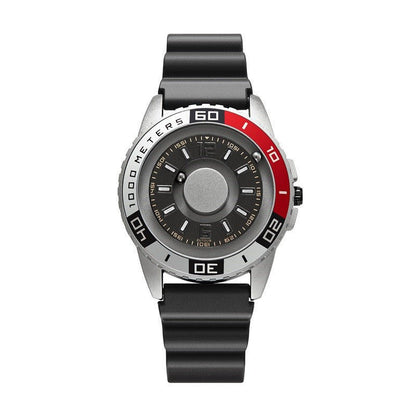 EUTOUR Sports Magnetic Ball Watch – Alloy Steel – detail view