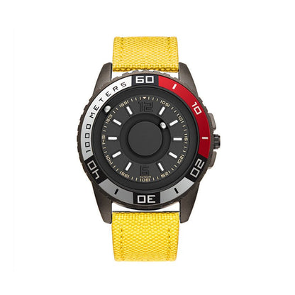 EUTOUR Sports Magnetic Ball Watch – Alloy Steel – detail view