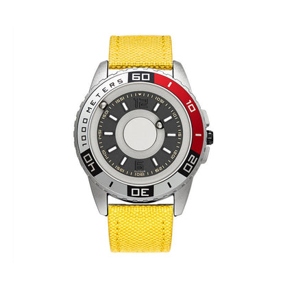 EUTOUR Sports Magnetic Ball Watch – Alloy Steel – detail view