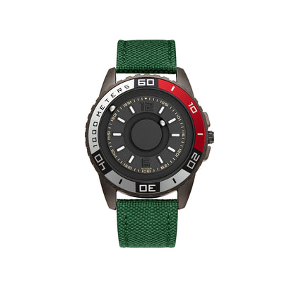 EUTOUR Sports Magnetic Ball Watch – Alloy Steel – on wrist