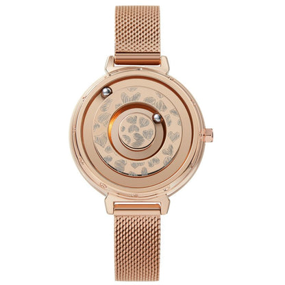 Magnetic Ball Quartz Watch – Classic Rolling Ball Display – front view